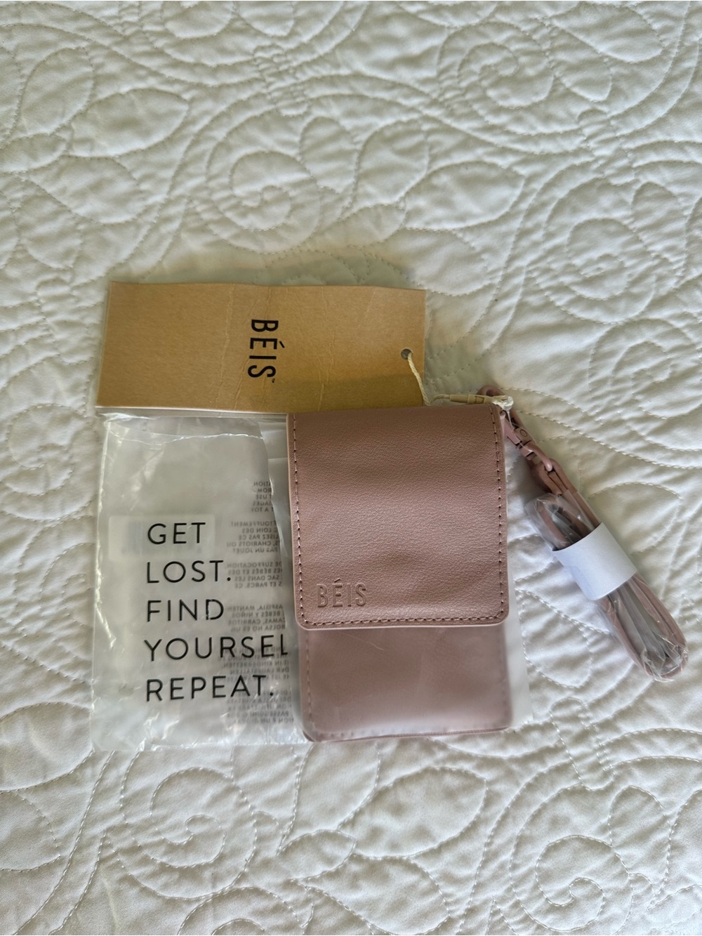 BEIS Atlas Pink Wristlet